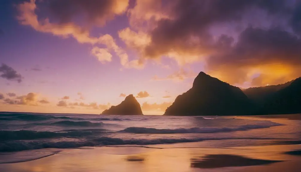 capturing sunset at tunnels