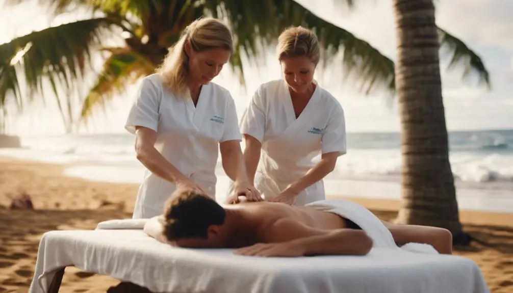 coastal relaxation with massage