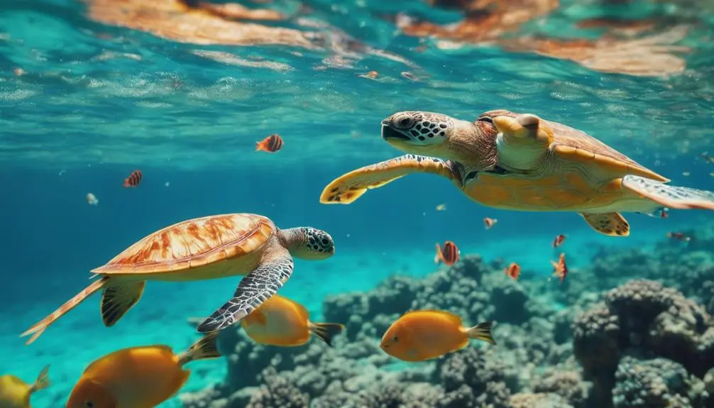 colorful underwater world treasure