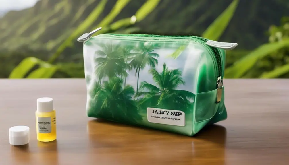 compact toiletries for kauai