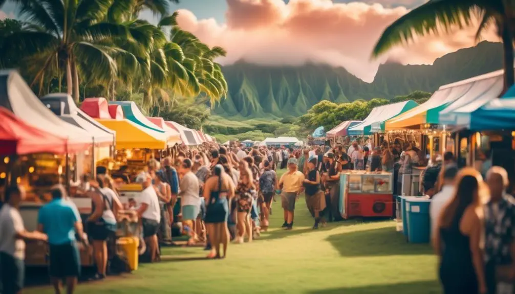 delicious food trucks gather