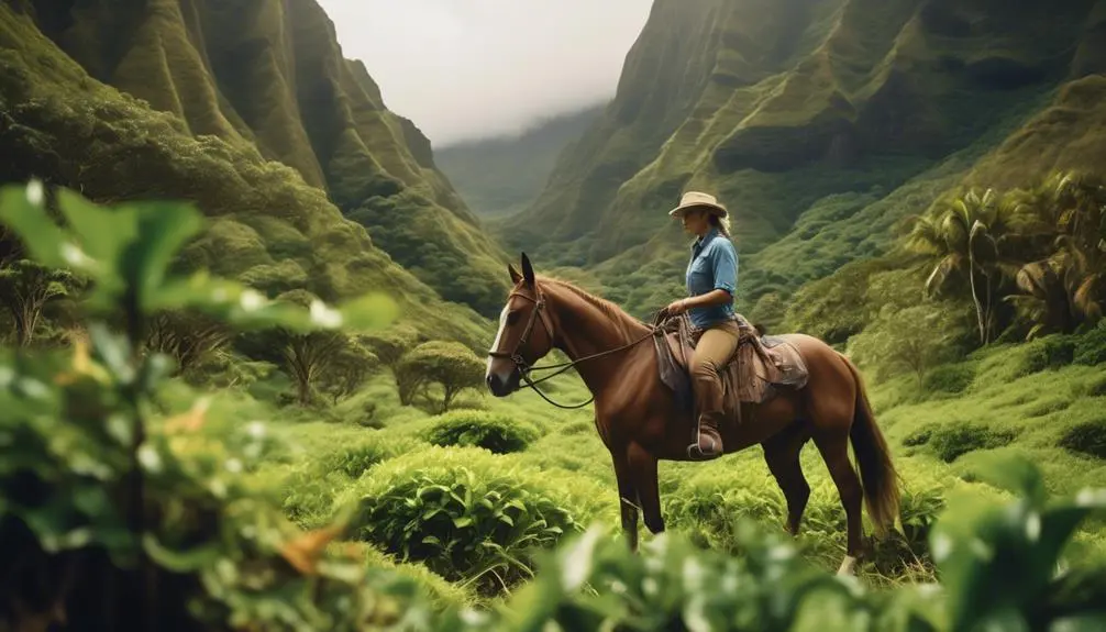 experiencing the beauty on horseback