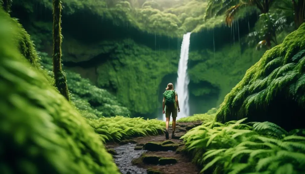 exploring majestic waterfall trails