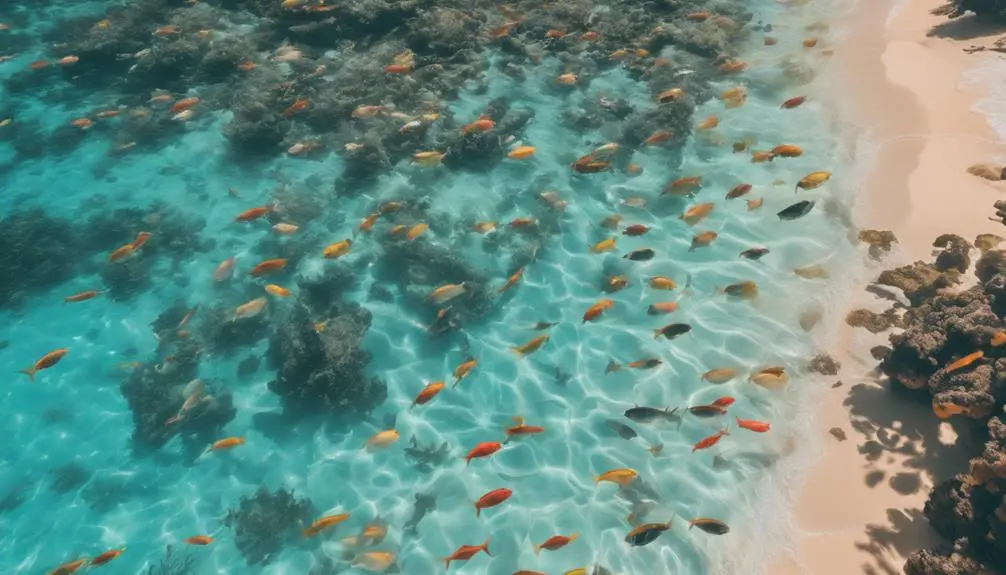 exploring marine life underwater