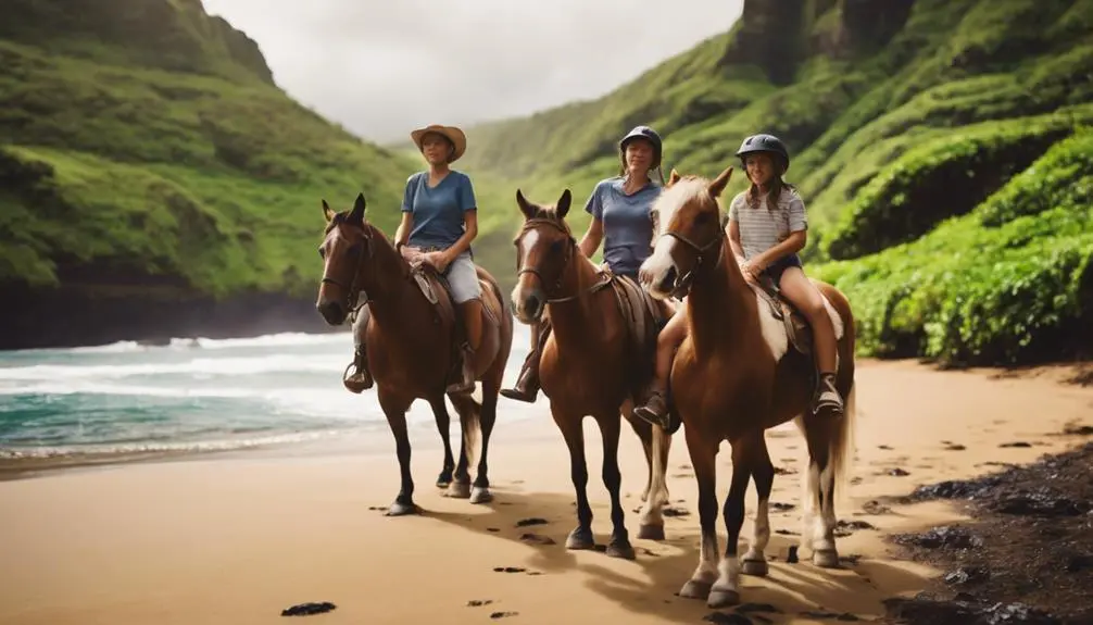 exploring nature on horseback