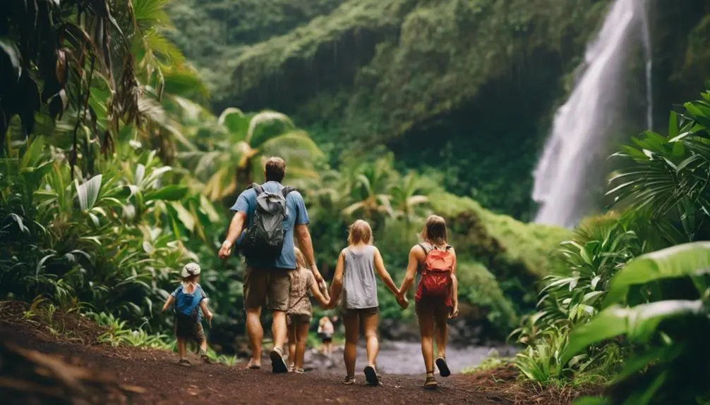 exploring nature with family