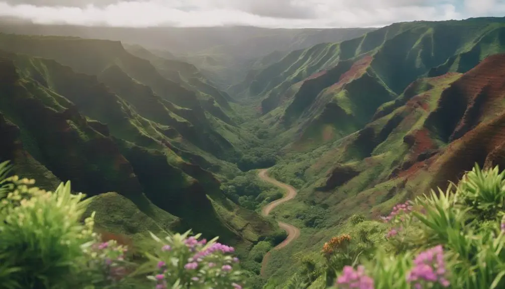 exploring waimea canyon trails