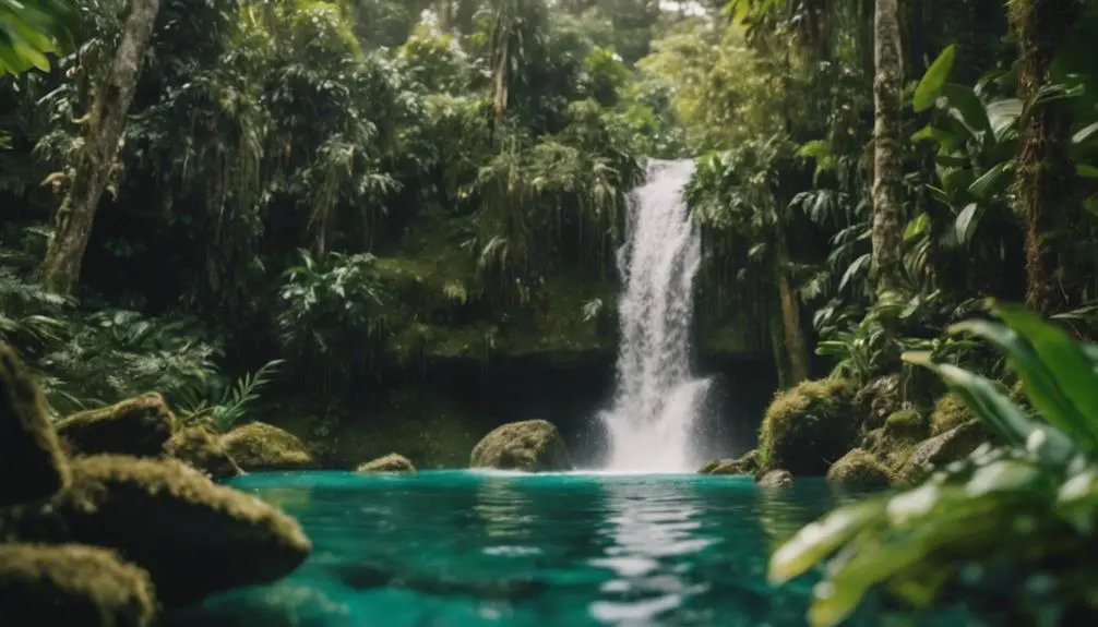 exploring waterfalls with family