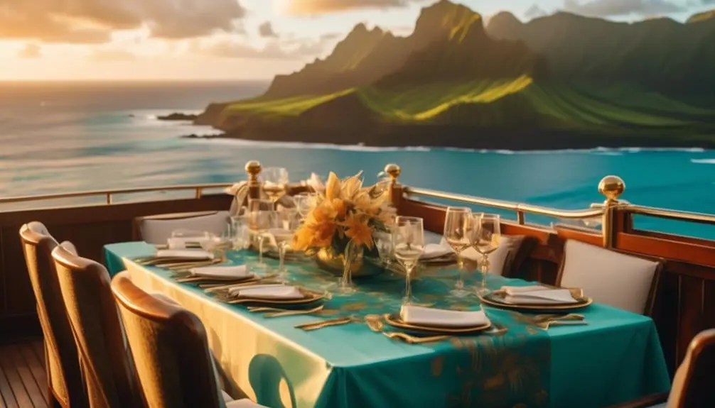 exquisite sunset dining experience