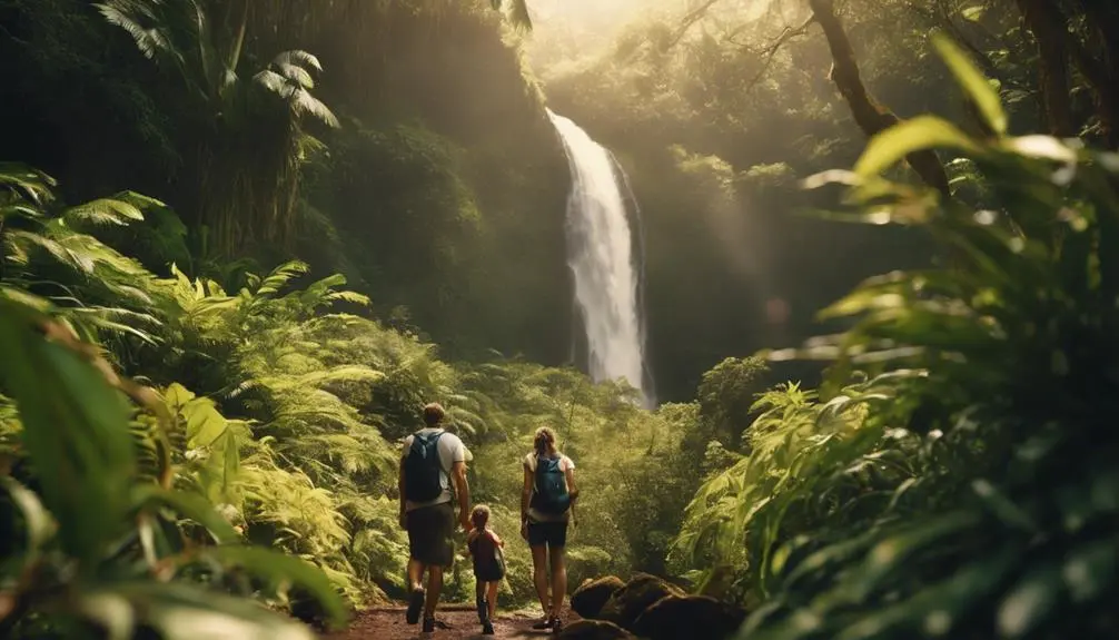 family friendly hike to waterfall