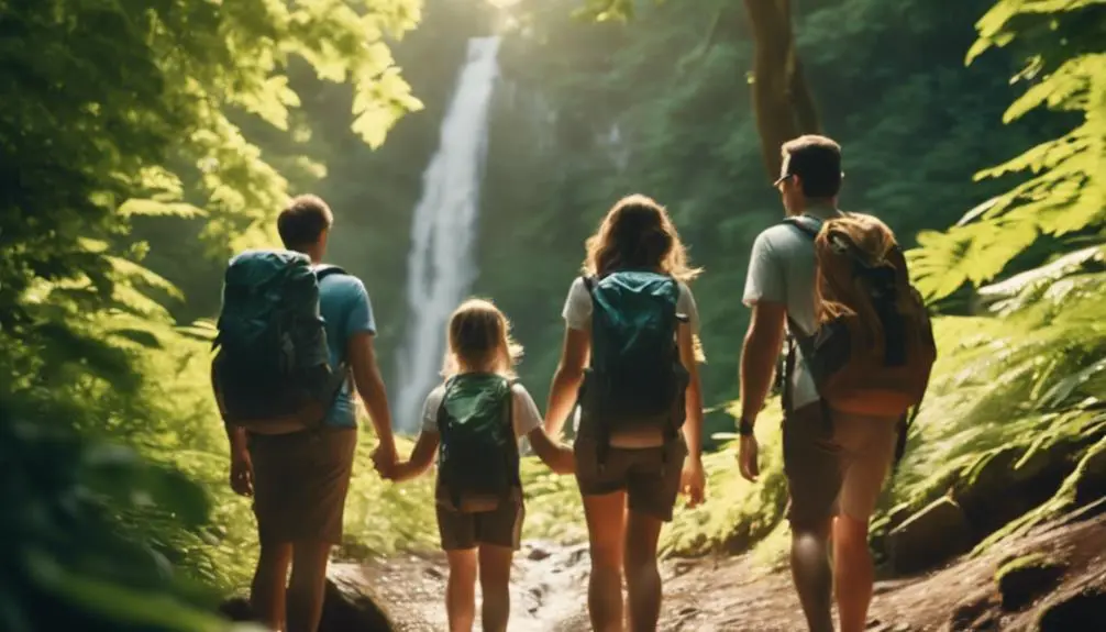 family friendly waterfall hikes