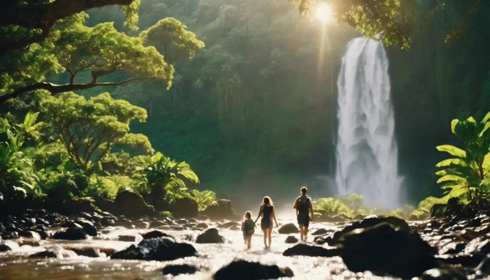 family friendly waterfall hikes kauai