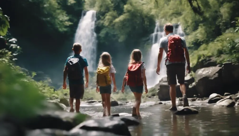 family friendly waterfall viewing spots