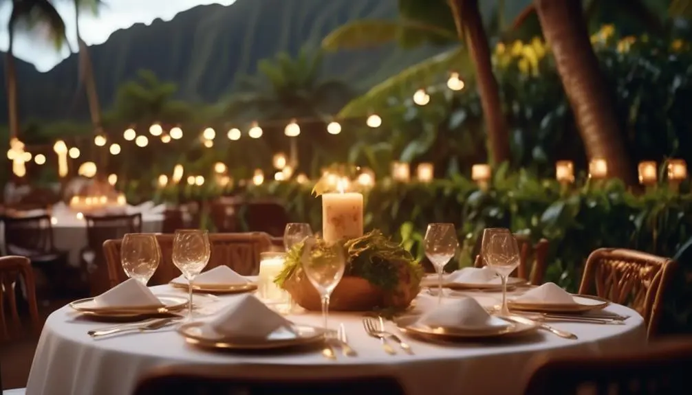 gourmet cuisine and exquisite ambiance