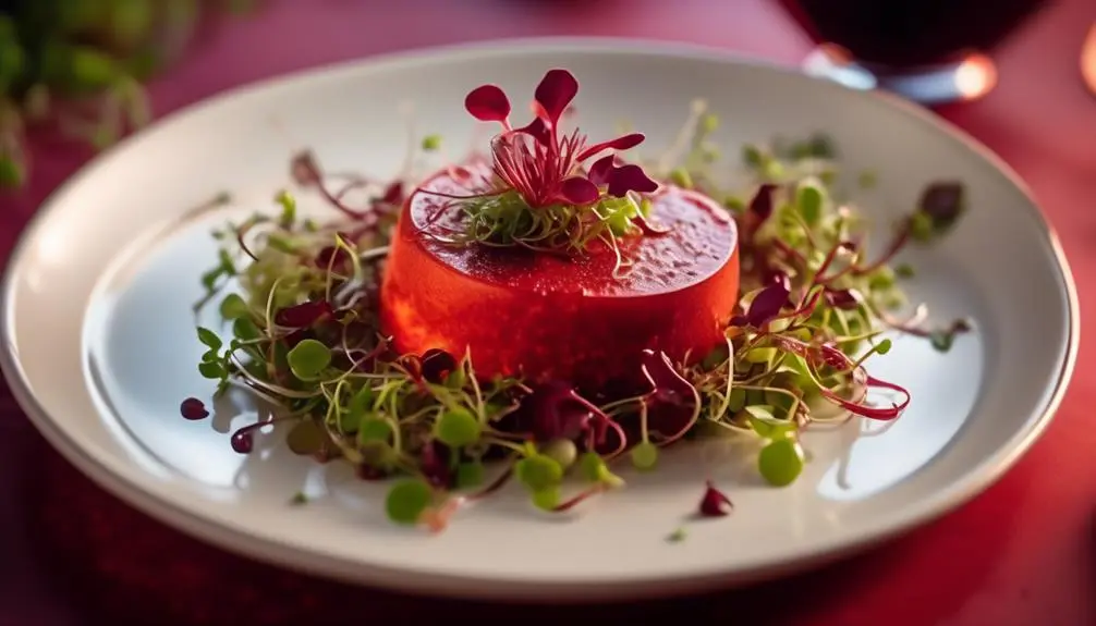 gourmet cuisine with unique flavor