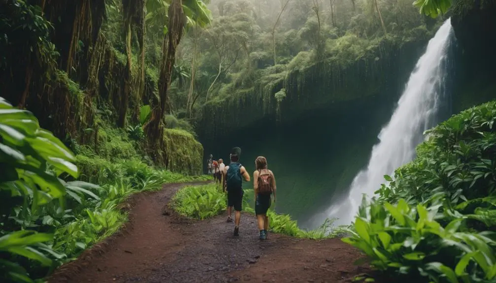 hanakoa falls hiking adventure