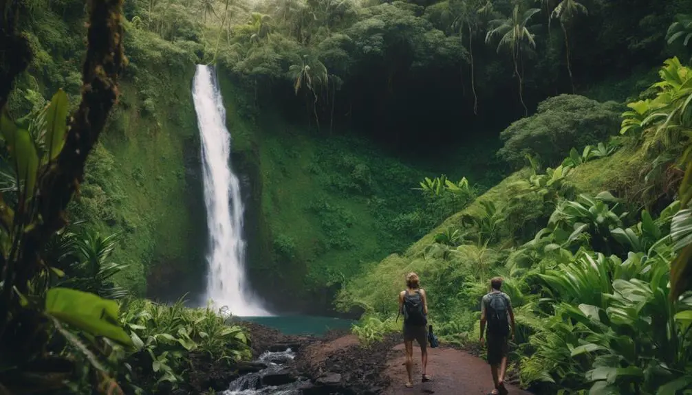 hawaii waterfall hike tour