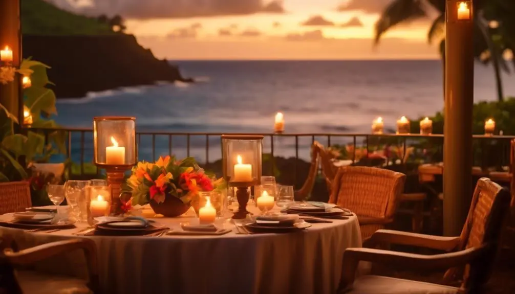 hawaiian inspired restaurant with ocean views