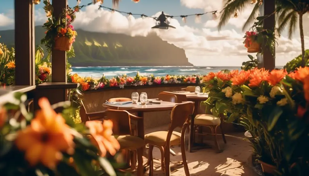 hawaiian restaurant with ocean views
