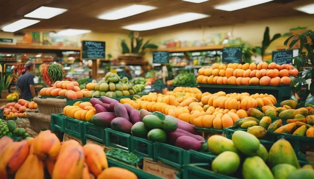 healthy food store selection