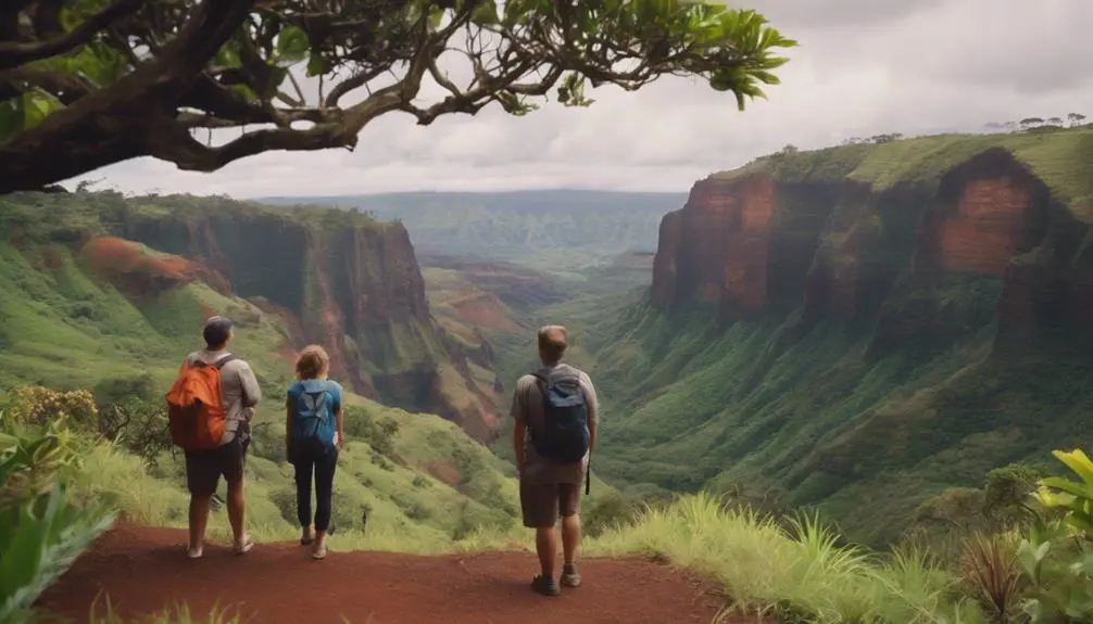 hiking to waipoo falls