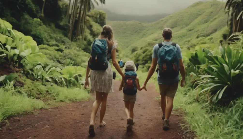 hiking with family safely