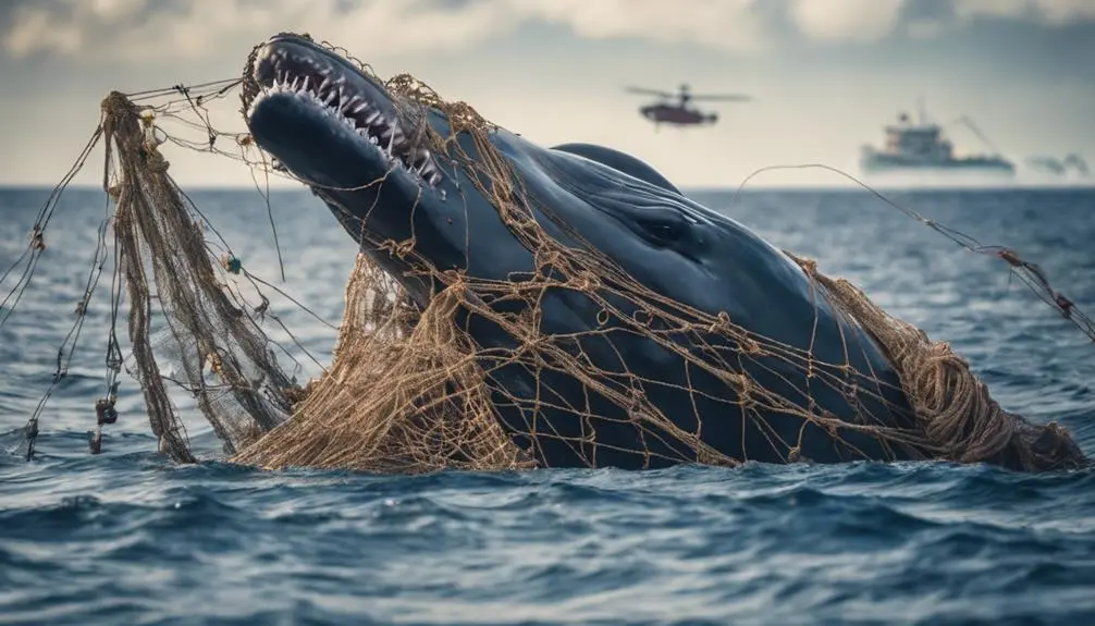 human impact on whales