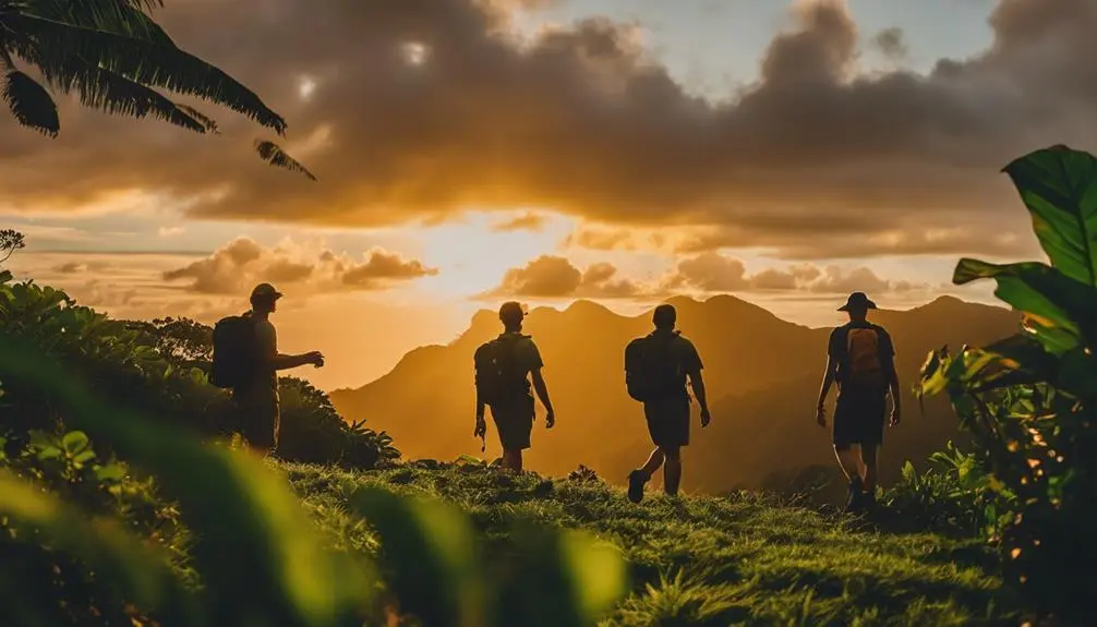 kauai sunset hiking views
