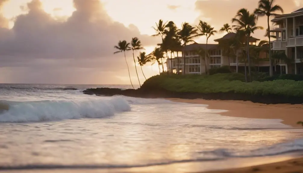 luxurious beachfront resort hotel