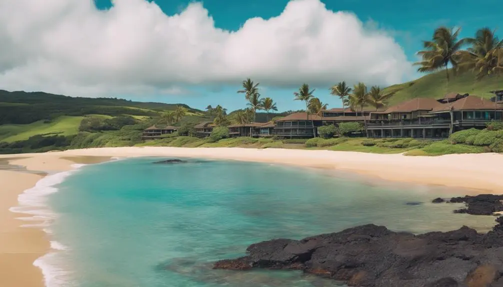 luxurious resort on beach