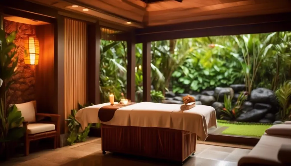 luxurious spa at beachfront resort