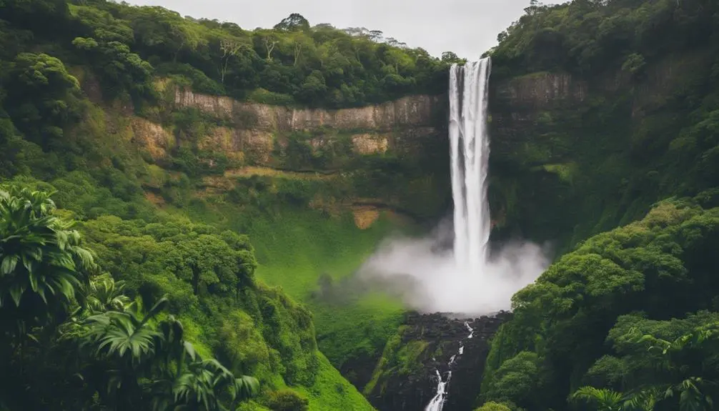 mesmerizing cascading waterfalls