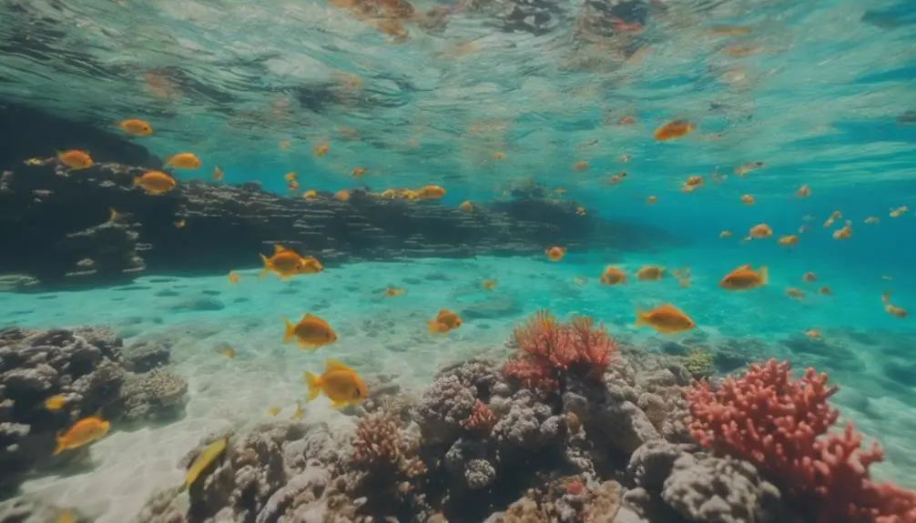 peaceful park by beach