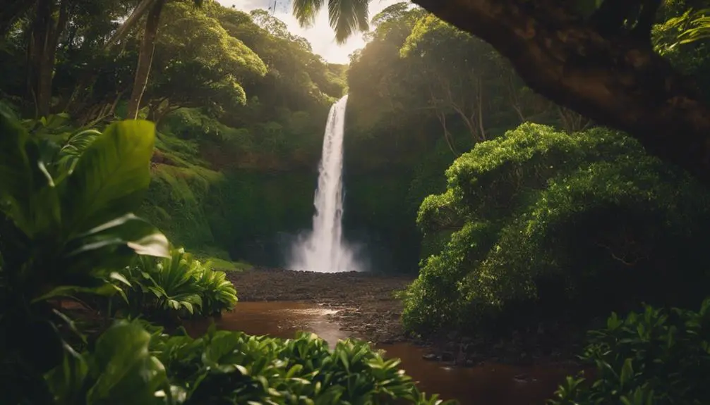 peaceful waterfall getaway retreat