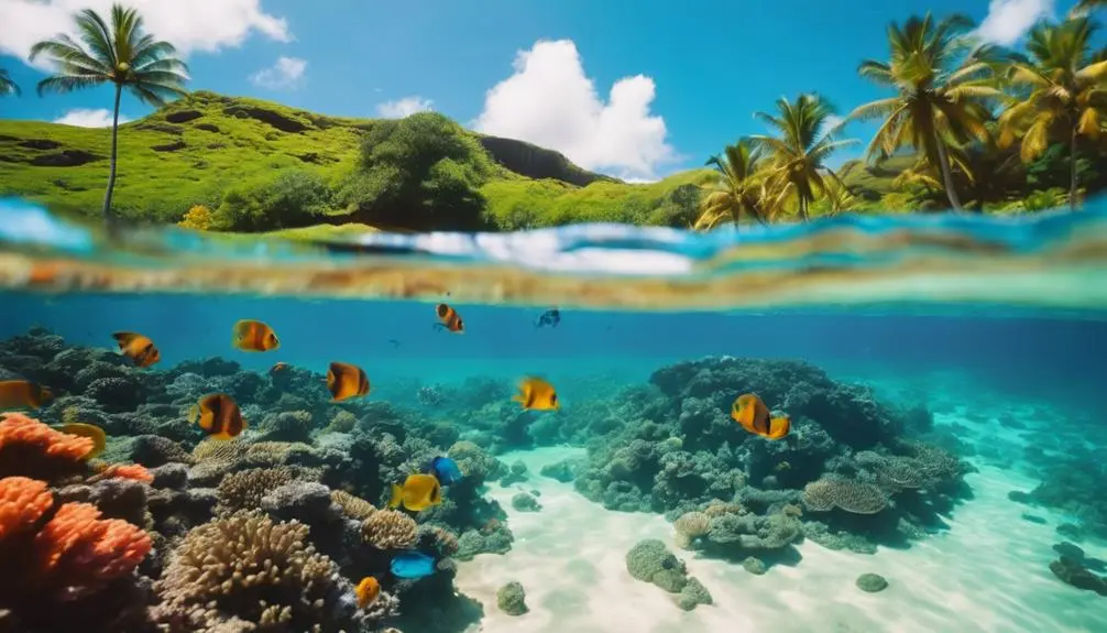 picturesque beach park setting