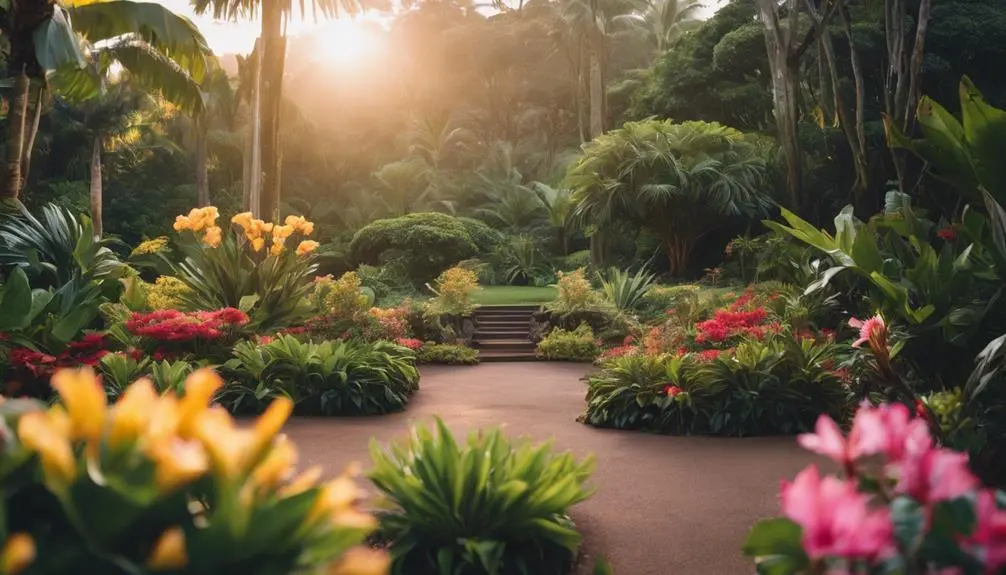 quiet gardens in kauai