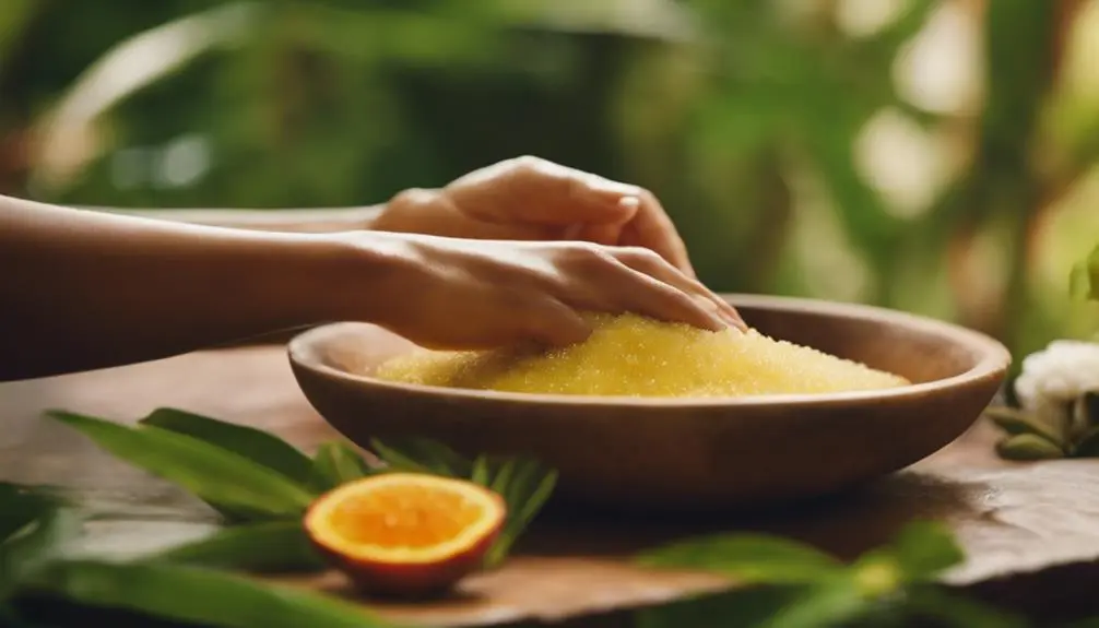 refreshing mango exfoliation treatment
