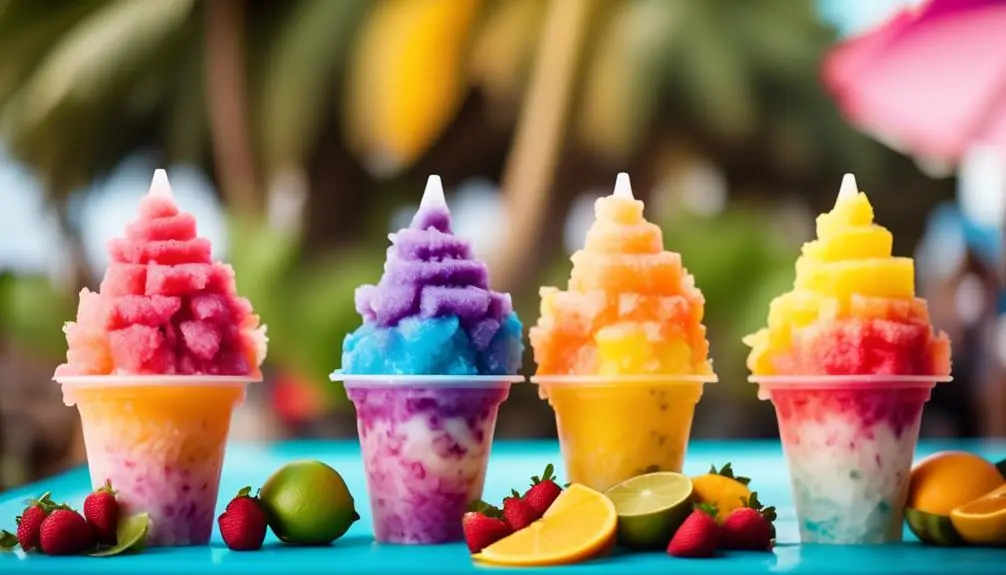 refreshing tropical shaved ice