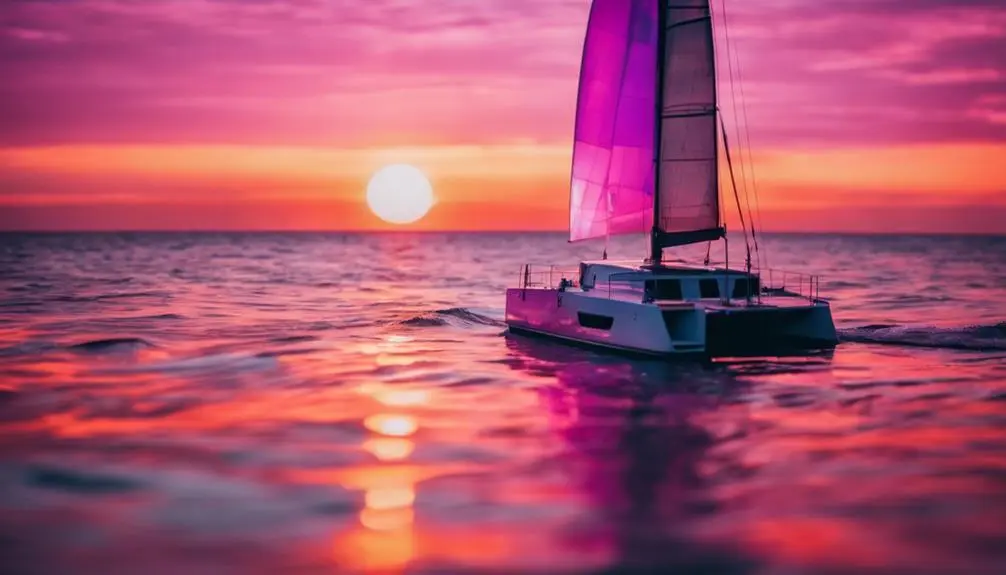 relaxing boat ride at twilight
