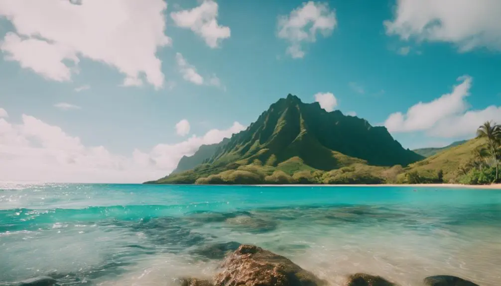 scenic beach with caves