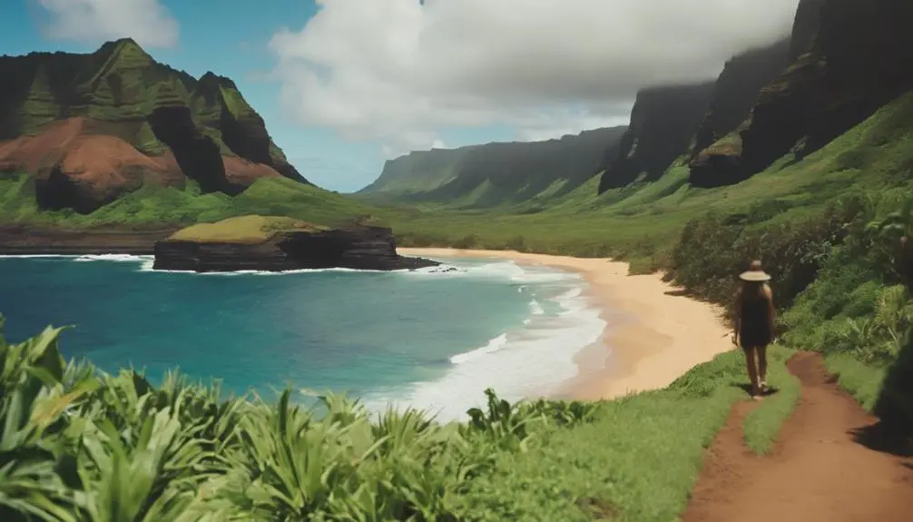 scenic coastal walkway trail