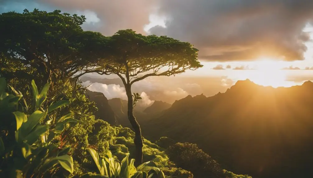 scenic sunrise hike spot