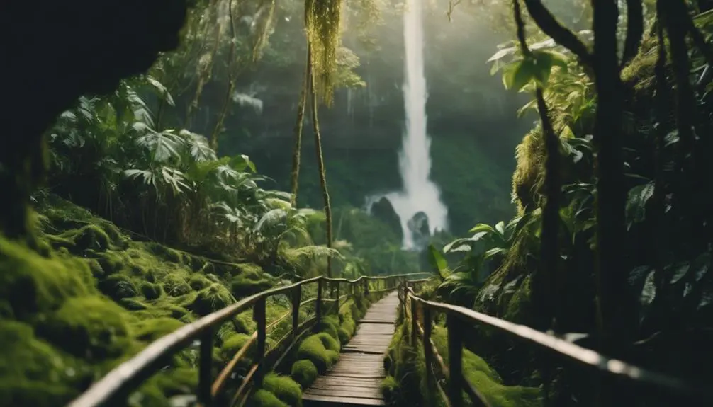 scenic trail to waterfall