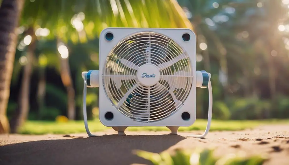 selecting travel fan for kauai