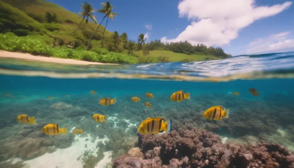 snorkeling at anini beach