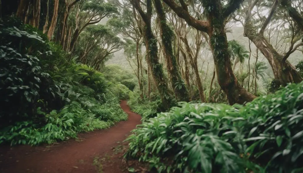 soothing hike through nature
