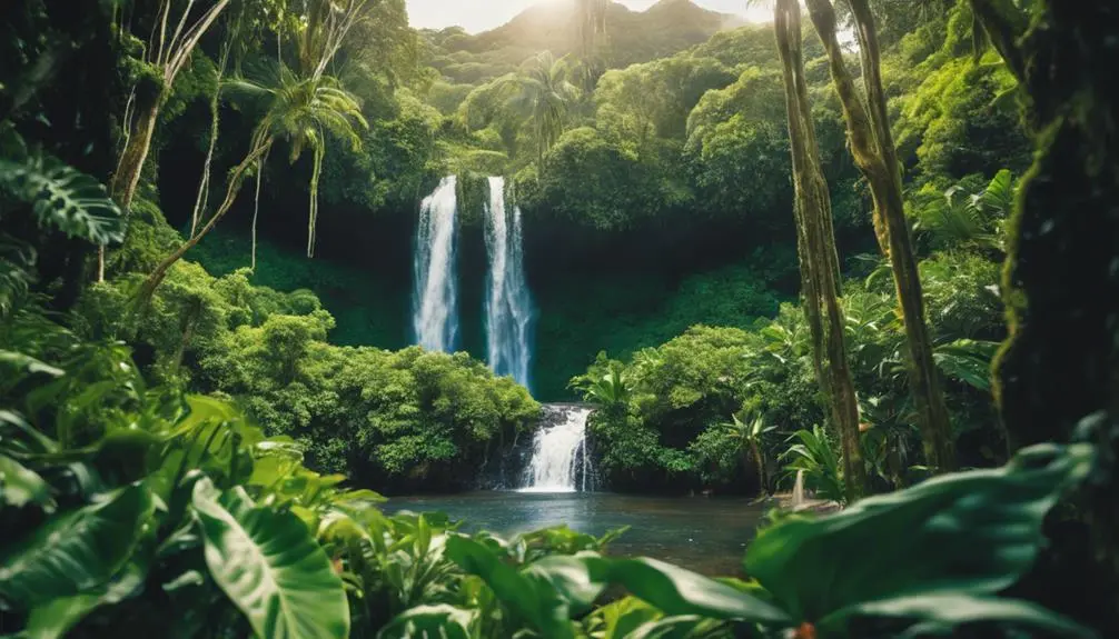 study rain and waterfalls