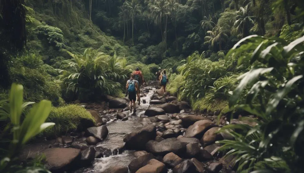 thrilling hike to waterfall