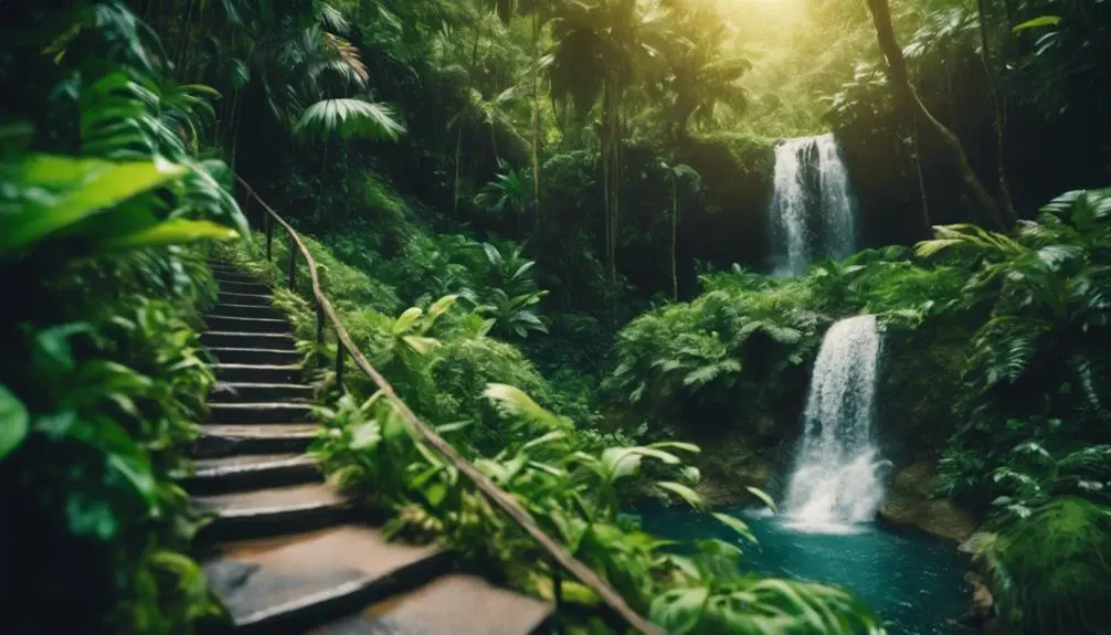 trail to secret waterfall