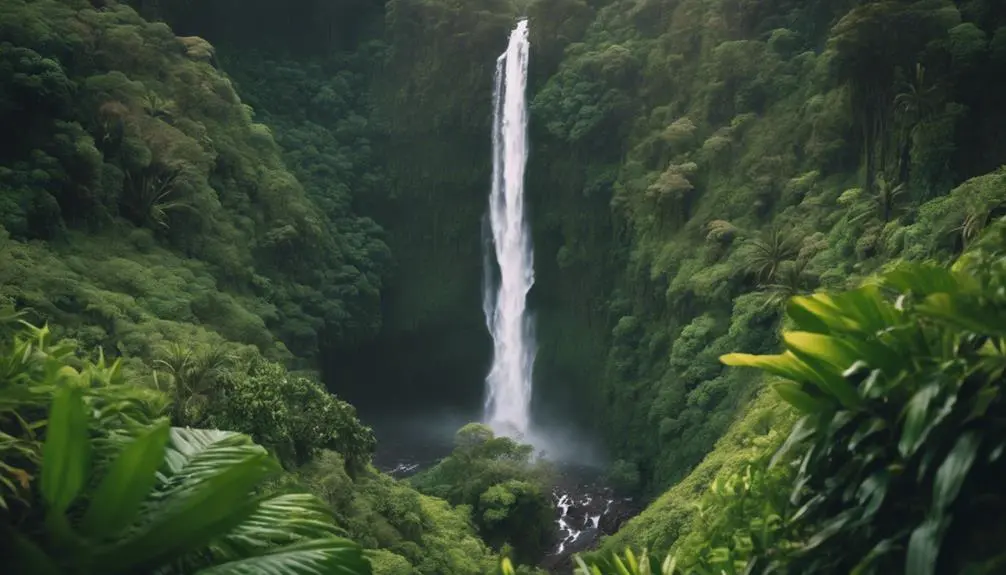 tropical hike in hawaii